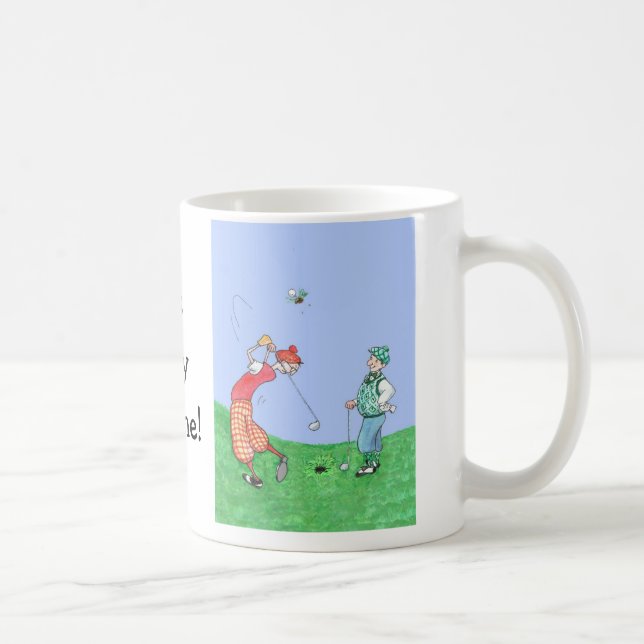 Caneca de café Customisable do golfe (Direita)