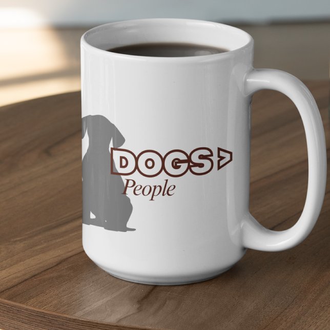 Caneca De Café Customizable DOGS > People (Criador carregado)