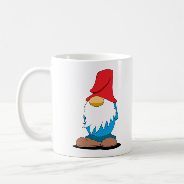 Caneca De Café Customizable Gnome Mug (Esquerda)
