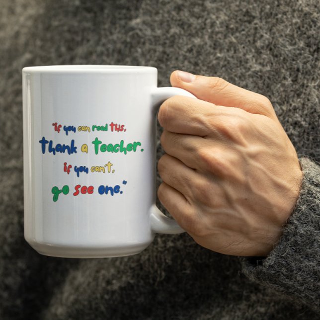 Caneca De Café Customizable Go see a Teacher (Criador carregado)