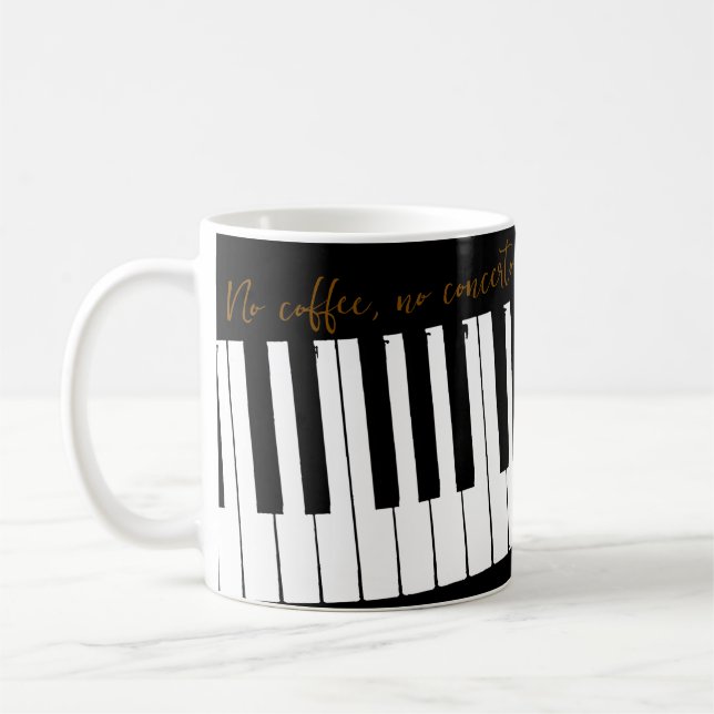 Caneca De Café Customizable No Coffee No Concerto (Esquerda)