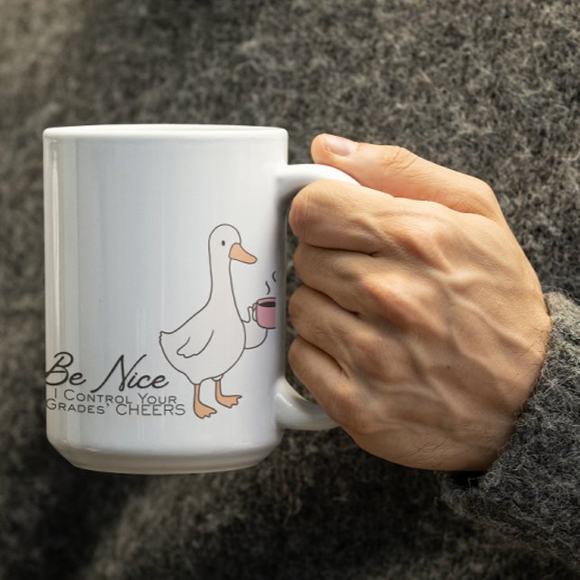 Caneca De Café Customizable Teacher controls your grades Mug (Criador carregado)