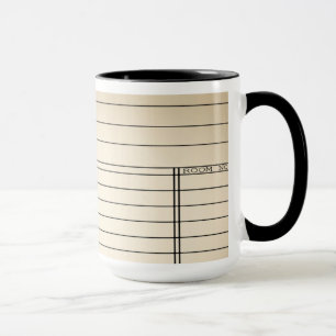 Caneca de café customizável do cartão de livro