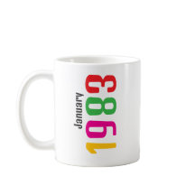 Customized Birthday Month and Year Gift