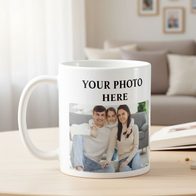 Caneca De Café Customized photo mug for dad, personalized photo  (Criador carregado)