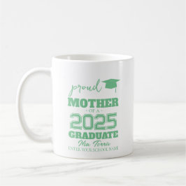 Caneca De Café Customized proud mother of a graduate 2025