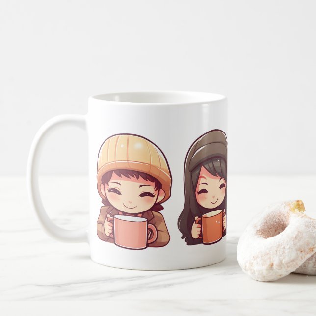 Caneca De Café Cute (Com Donut)