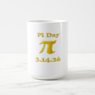 Caneca De Café Cute 3.14 Dia do Pi 