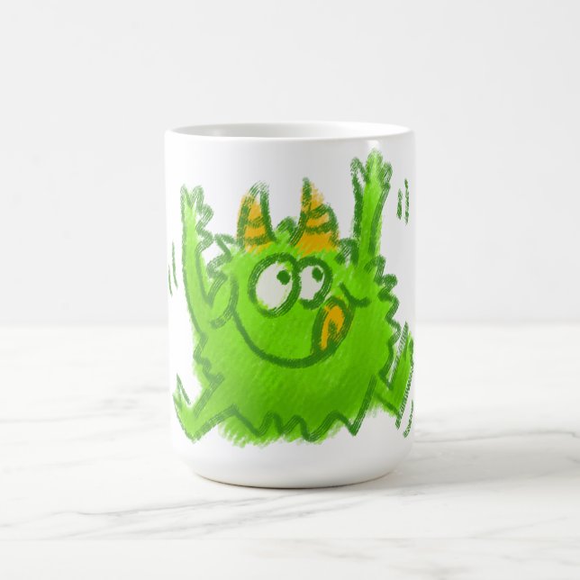Caneca De Café Cute Animal Drawing (Centro)