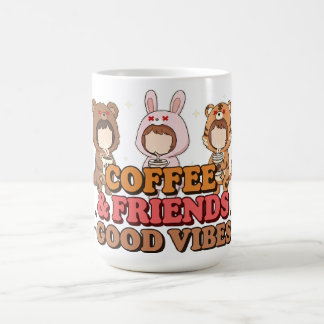 Caneca De Café Cute Animal Friends Coffee Lovers