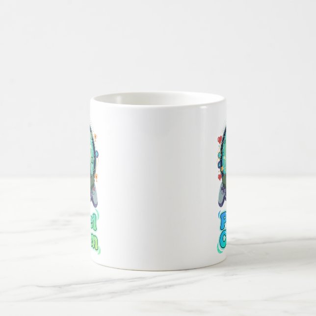 Caneca De Café Cute Anime Gamer Boy Pixel Calm (Centro)