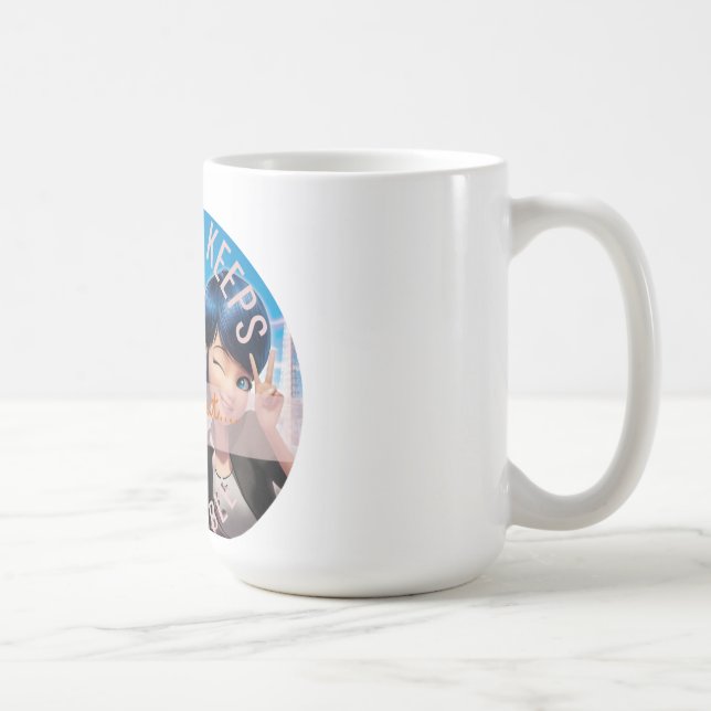 Caneca De Café Cute Anime Style Miraculous Ladybug Quote  (Direita)