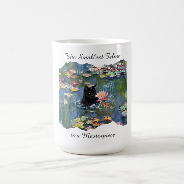 Caneca De Café Cute Artistic Feline Is a Masterpiece Cat (Centro)