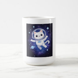 Caneca De Café Cute Astronaut Cat in Space