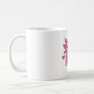 Caneca De Café Cute Axolotl ama leite de morango Bebendo