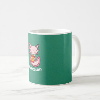 Caneca De Café Cute Axolotl Lover Snaxolotl Kawaii Axolotl Food