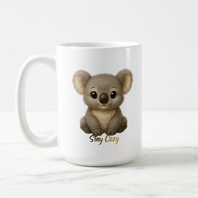Caneca De Café Cute Baby Koala (Esquerda)