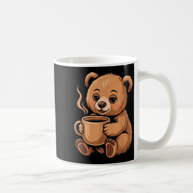 Caneca De Café Cute Bear Design For Bear Lover And Bear  (Direita)
