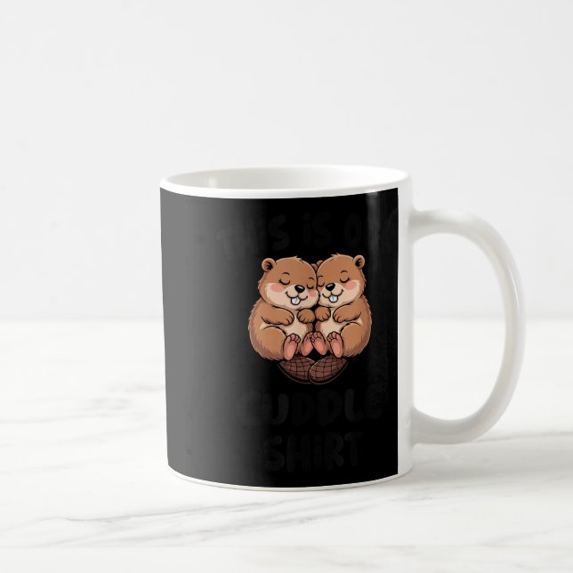 Caneca De Café Cute Beaver This Is Our Cuddle  (Direita)
