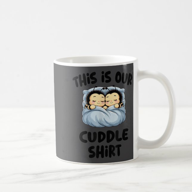 Caneca De Café Cute Bee Lovers This Is Our Cuddle  (Direita)