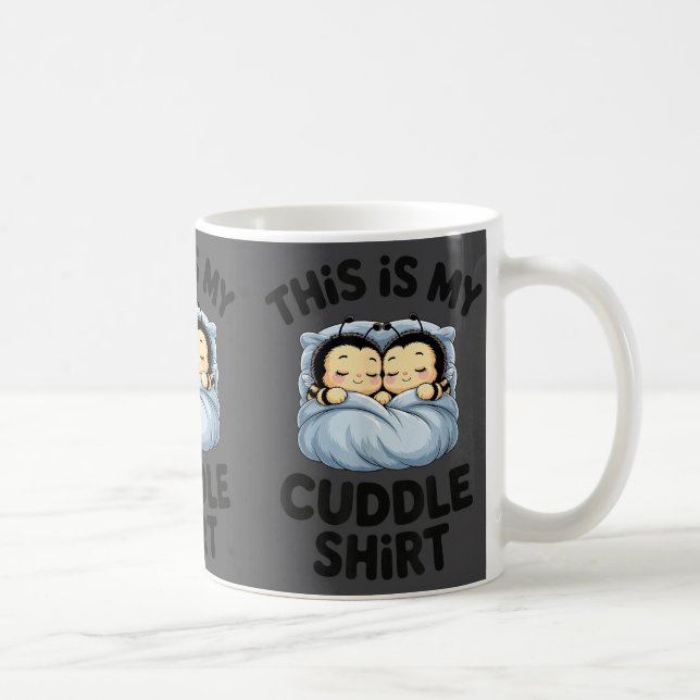 Caneca De Café Cute Bees Snuggle This Is My Cuddle  (Direita)