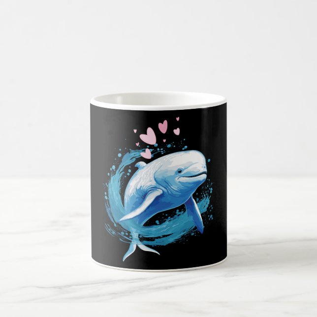 Caneca De Café Cute Beluga Whale Gift Mug (Centro)