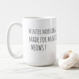 Caneca De Café Cute Black Cat with Pink Bow Tie 