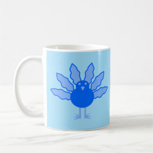 Caneca De Café Cute Blue Baby Boy Ação de Graças Turquia