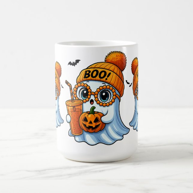 Caneca De Café Cute Boujee Ghost (Centro)