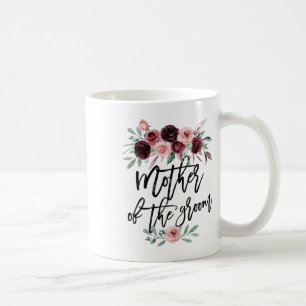 Caneca De Café Cute Bridal Shower Desenho de Flor de Casamento Mã