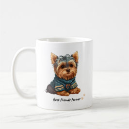 Caneca De Café Cute Brown Yorkshire Terrier