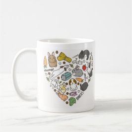 Caneca De Café Cute Bunny Bunnies Reusable friendly Bunny Lover