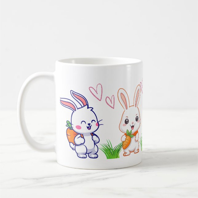 Caneca De Café  Cute Bunny Mug (Esquerda)