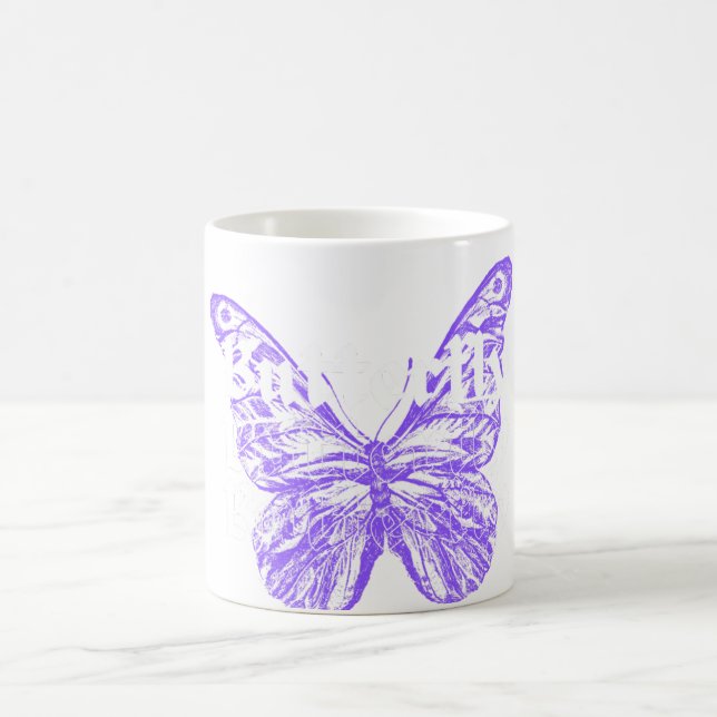 Caneca De Café cute butterfly art design  (Centro)