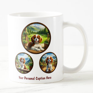 Caneca De Café Cute Cavalier King Charles Spaniel Puppy