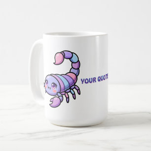Caneca De Café Cute Chibi Escorpião Zodíaco