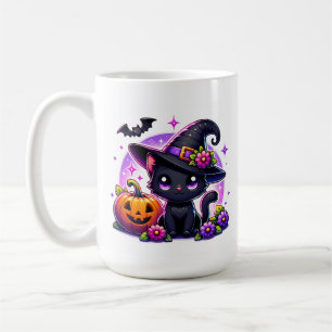 Caneca De Café Cute Chibi Happy Halloween Pumpkin Personalizado
