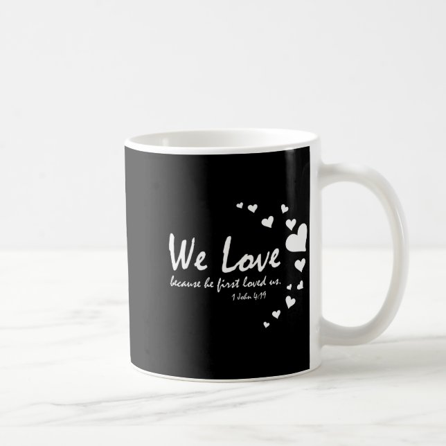 Caneca De Café Cute Christian Valentines Day Women Bible Verse He (Direita)