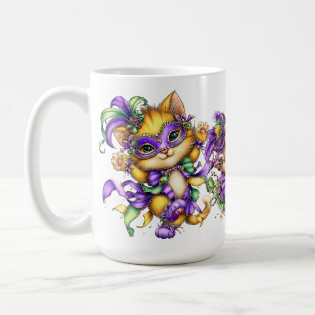 CANECA DE CAFÉ CUTE COLORFUL MARDI GRAS ANIMALS (Esquerda)