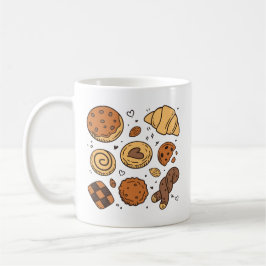 Caneca De Café Cute cookies and bread bakery
