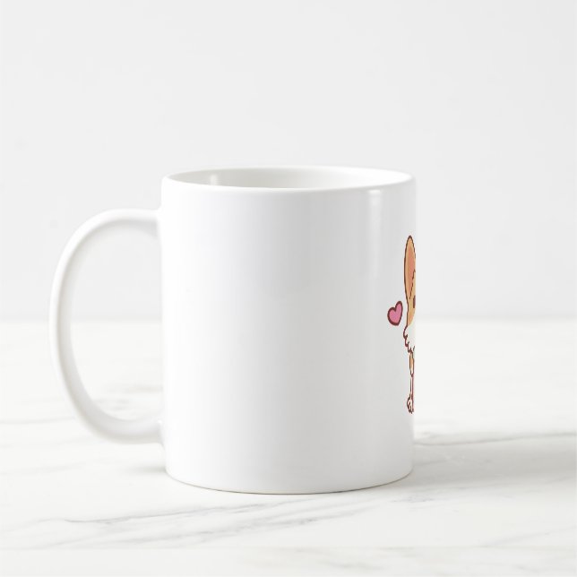 Caneca De Café Cute Corgi ama o Bebendo Chá (Esquerda)