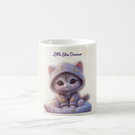Caneca De Café Cute Cosmic Cat Mug – Pastel Galaxy Kitten