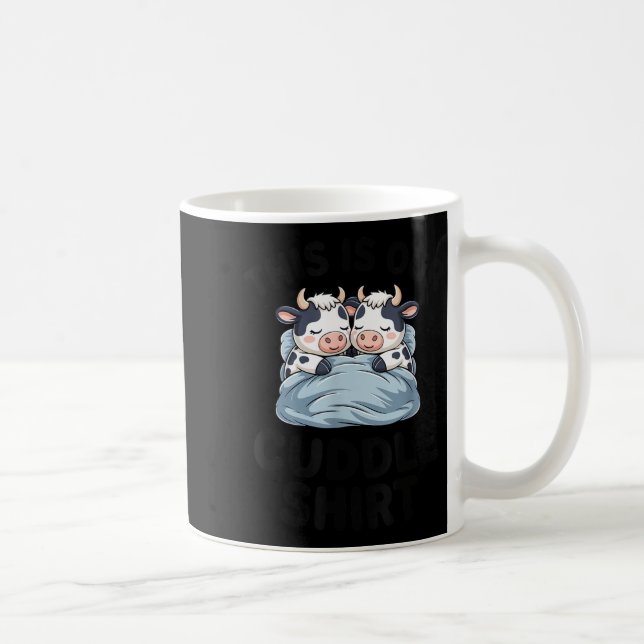 Caneca De Café Cute Cow Couple This Is Our Cuddle  (Direita)