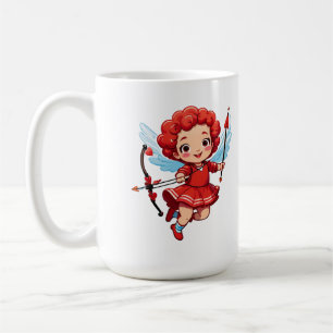 Caneca De Café Cute Cupid Com Arco E Flecha