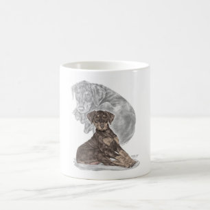 Caneca De Café Cute Doberman Pinscher Puppy