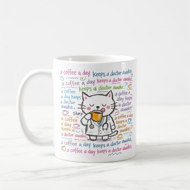 Caneca De Café cute doctor mugs (Esquerda)