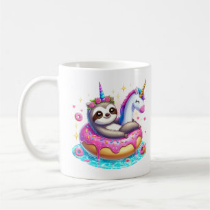 Caneca De Café Cute Doughnut Pug Vestindo Um Figurino Rosquinha 2
