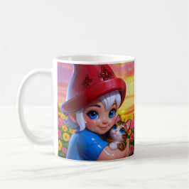 Caneca De Café Cute Elf Cat