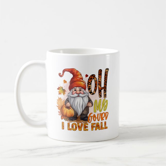 Caneca De Café Cute Fall Season lovers gnome (Esquerda)