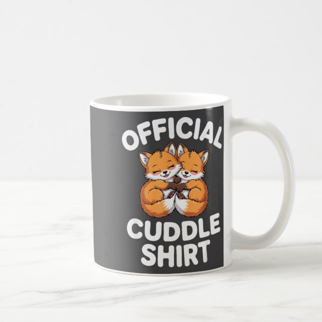 Caneca De Café Cute Fox Snuggle Couple This Is My Cuddle  (Direita)